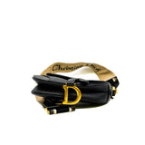 thumbnail small saddle bag in strap grained calfskin in ghw
