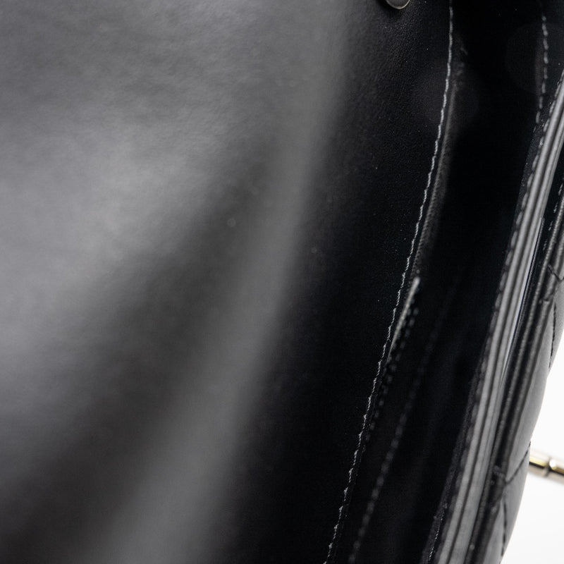 belt bag in black lambskin phw