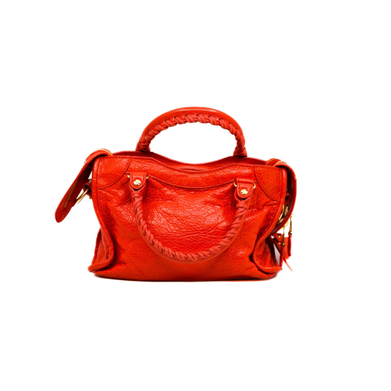 mini citybag in red color GHW
