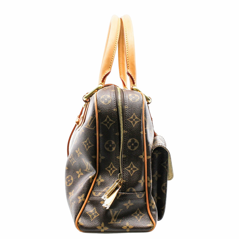 MANHATTAN tote zippy monogram ghw - L'UXE LINK