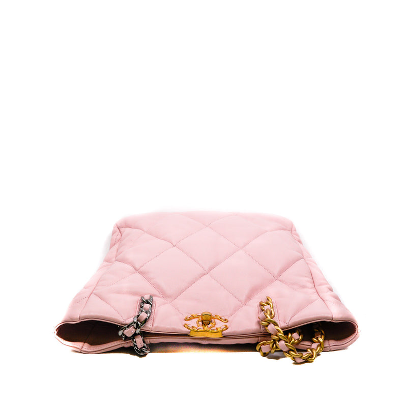 Medium 19 Lambskin Quilted Shopping Bag Pink #PJ58xxx - L'UXE LINK