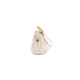 thumbnail matelasse nappa pouch in white leather ghw
