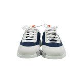 thumbnail Bouncing sneaker in technical jersey/suede goatskin navy grey #37