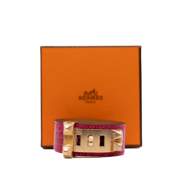cdc clic bracelet in ccd rosepink rghw - L'UXE LINK