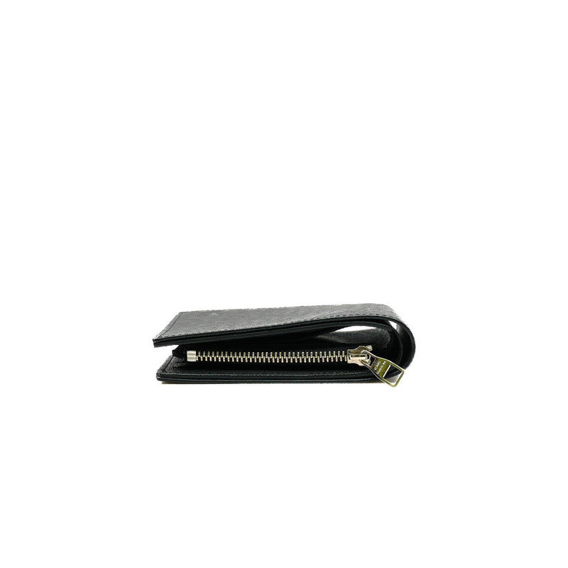 Amerigo Wallet In Black Taiga Cowhide Leather PHW - L'UXE LINK