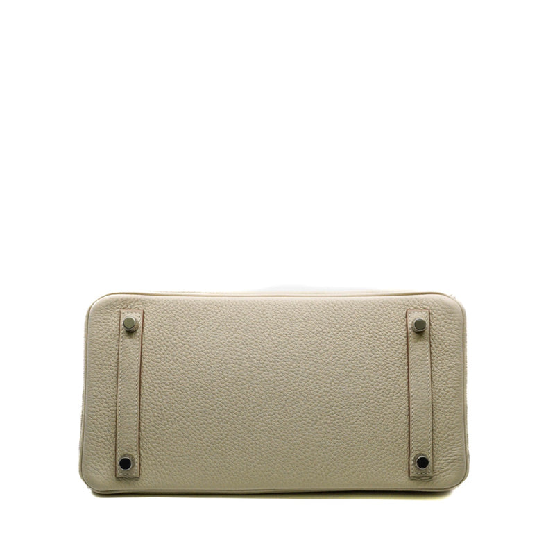 birkin 30cm in togo craie stamp Z PHW