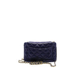 thumbnail Quilted Foldable Chain Tote in navy& white caviar rghw seri HK7Hxxxx