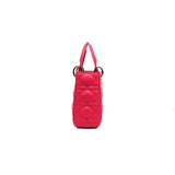 thumbnail lady dior mini in hotpink lambskin phw