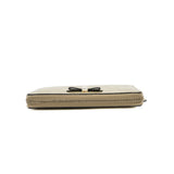 thumbnail long wallet in gg leather gold