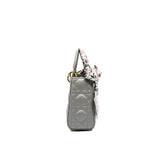 thumbnail mini lady dior in lambskin pearl grey ghw 2023