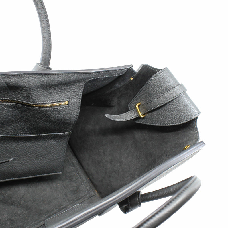 TIE KNOT TAILLE MOYENNE CUIR TOTE BAG GREY - L'UXE LINK