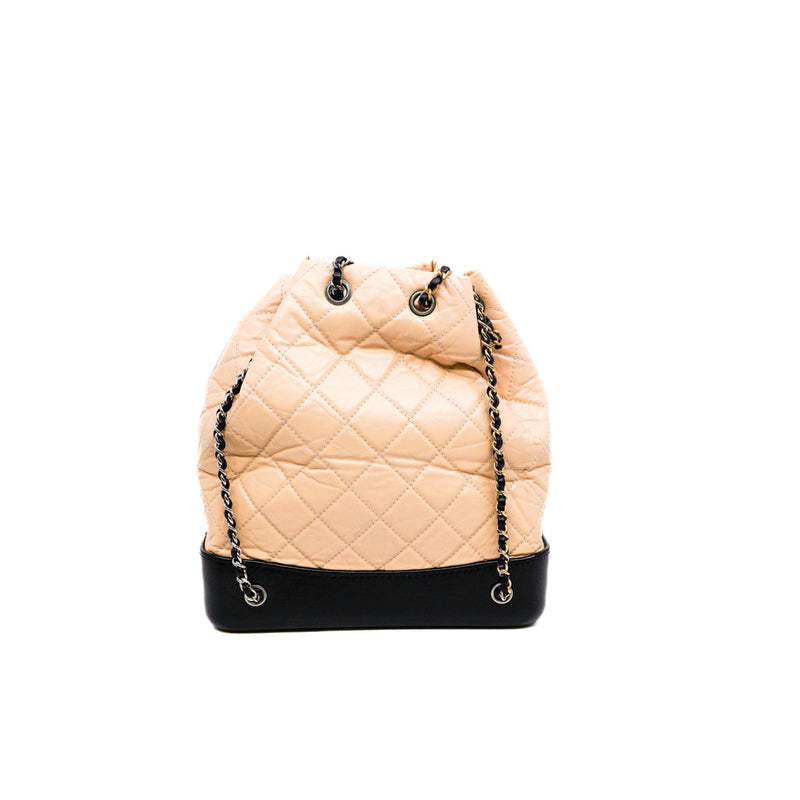 medium Gabrielle backpack in calfskin beige multicolor hardware seri 25