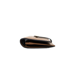 thumbnail long wallet in brown leather ghw