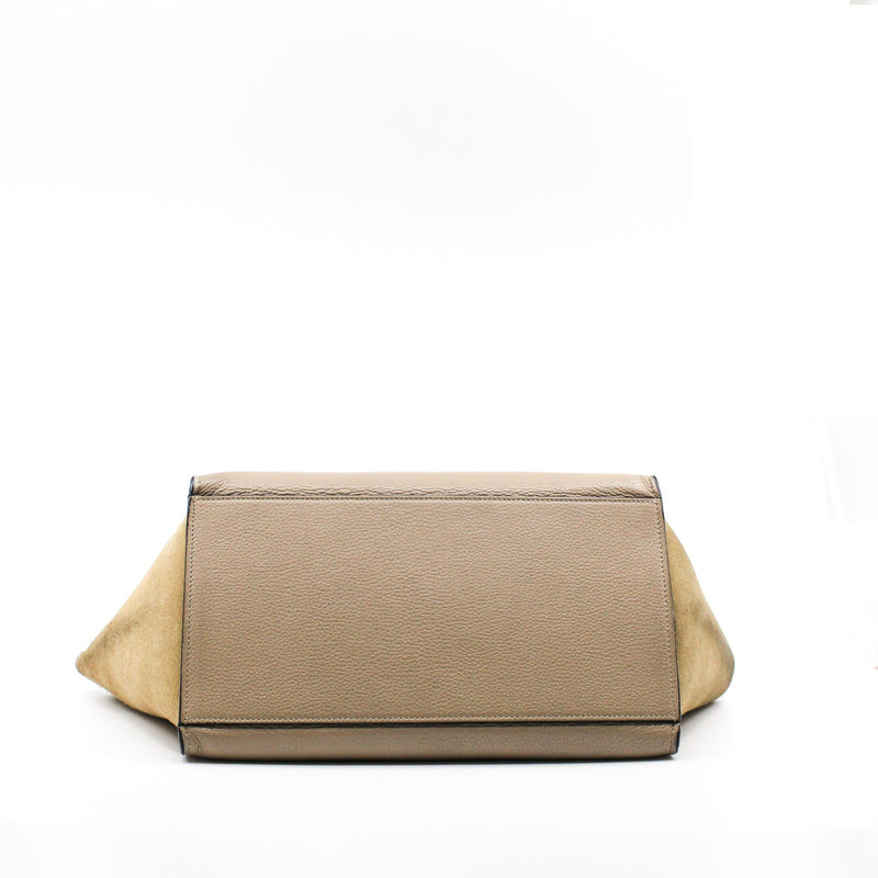 Trapeze Bag Medium Leather  grey - L'UXE LINK