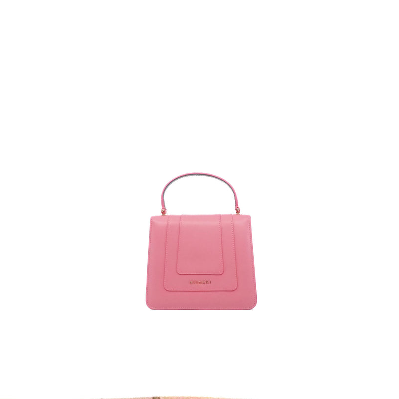 serpenti top handle pink mix green side bag - L'UXE LINK
