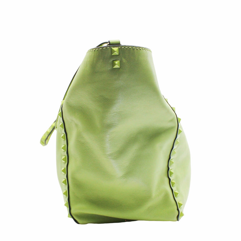 tote medium bag with strap green ghw - L'UXE LINK