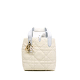 thumbnail small toujours vertical tote in white/blue Calfskin leather ghw