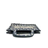 thumbnail mini book tote in blue dior oblique embroidery