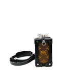 thumbnail vertical soft trunk in monogram/black suede black hw