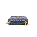 thumbnail mini square cf in lambskin navy GHW