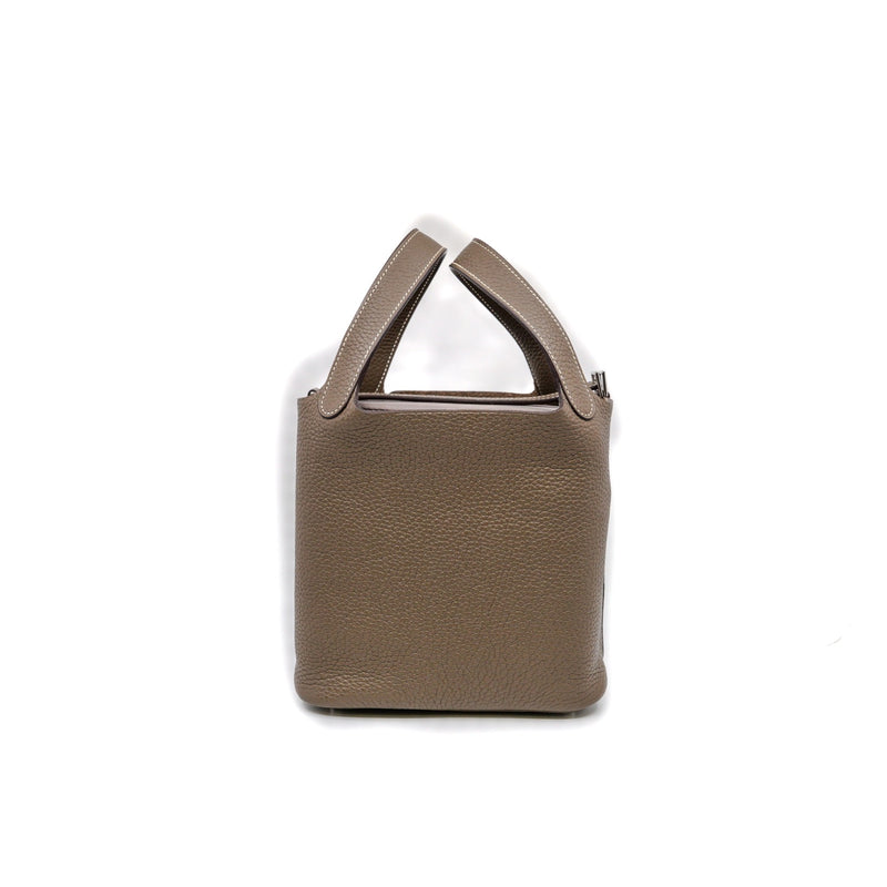 picotin 18cm in etoupe epsom TC stamp A PHW