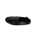 thumbnail men leather flat navy #40