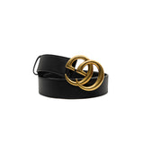 thumbnail gg buckle belt in leather black ghw #80/32