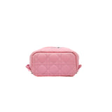 thumbnail dior bear Cannage mini backpack in pink PHW