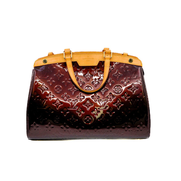 brea handbag in patent monogram leather red ghw 2011