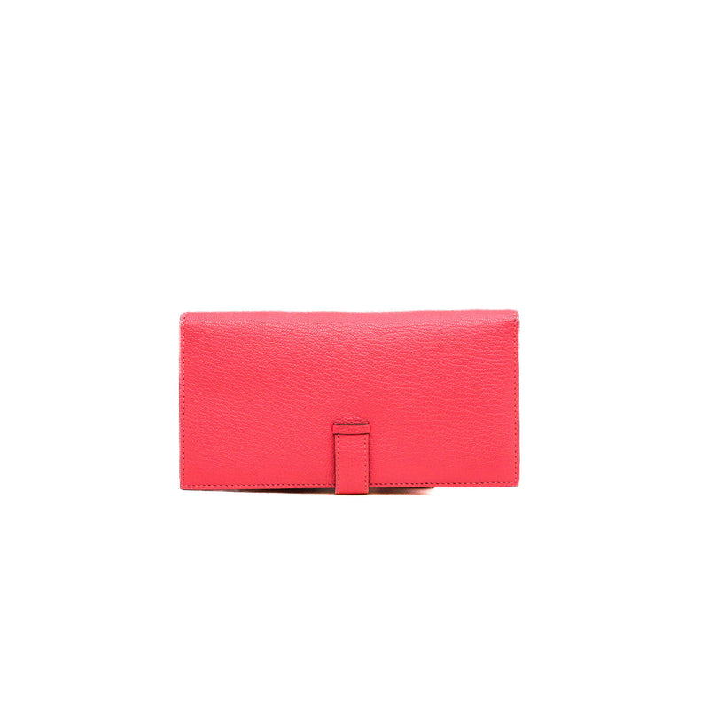 Bearn Soufflet Mysore Leather Rose Azalee Wallet GHW X Stamp - L'UXE LINK