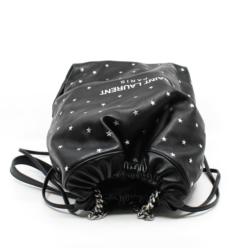 black tote with silver stars phw - L'UXE LINK