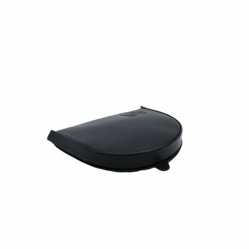 heel pouch  leather  black