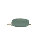 thumbnail mini vanity box with handle in green caviar LGHW seri 31
