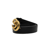 thumbnail gg buckle belt in leather black ghw #80/32