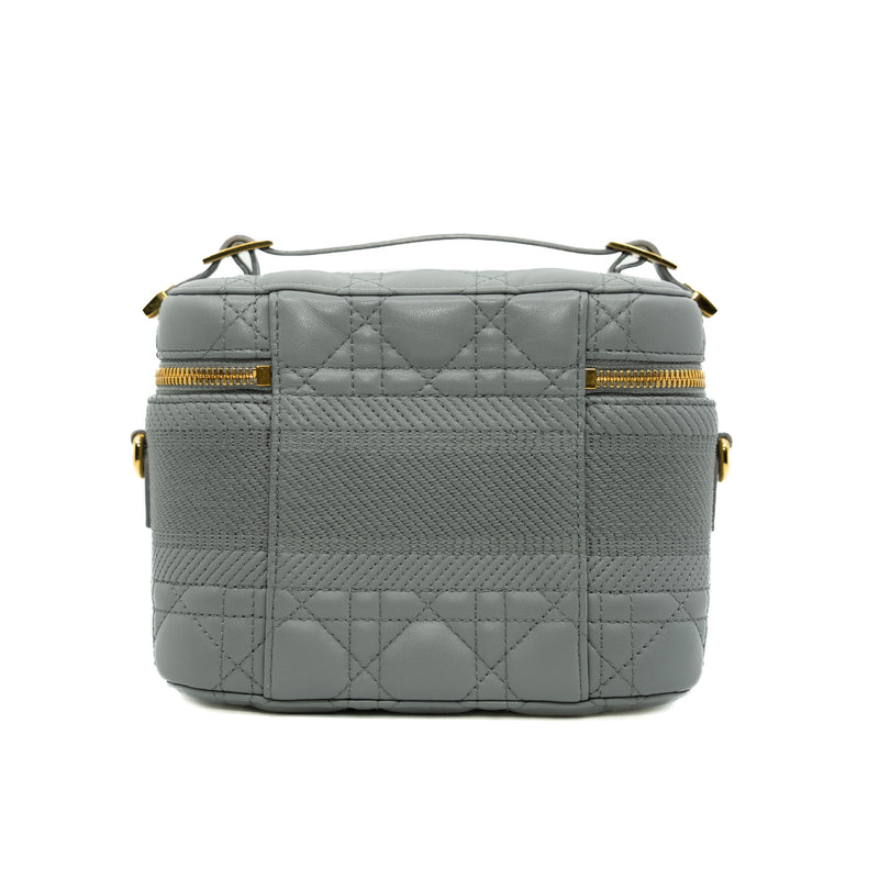 Small DiorTravel Vanity Case in Grey Lambskin GHW