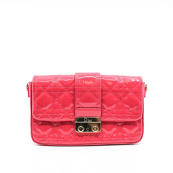 New Lock Cannage Patent Leather Pouch Bag GHW - L'UXE LINK