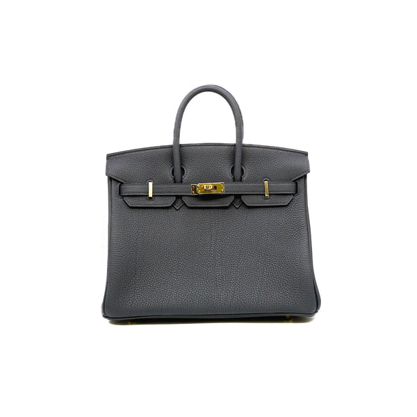 birkin 25 gris misty H0 togo rghw w stamp