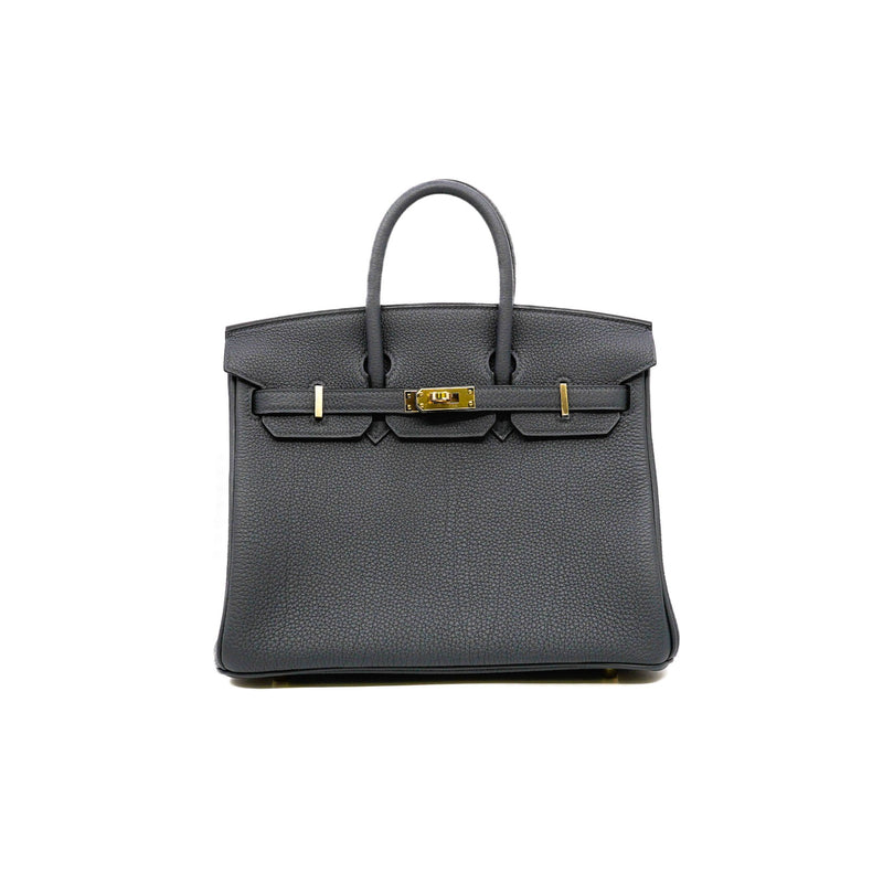 birkin 25 gris misty H0 togo rghw w stamp