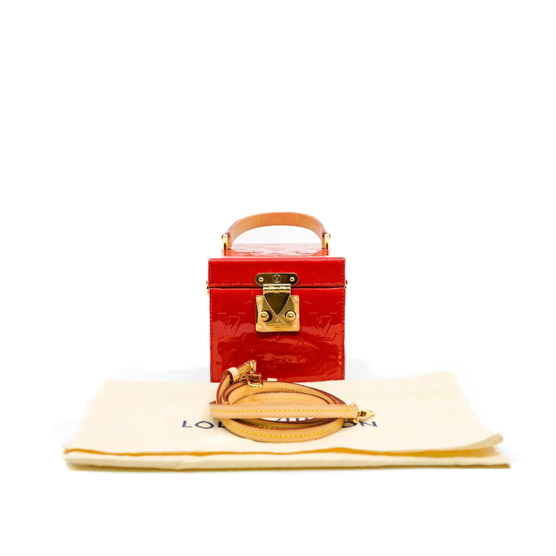 box patent red monogram rrp4000+