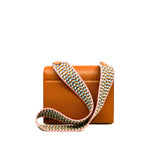 thumbnail mini verrou in epsom gold phw D stamp with fabric strap