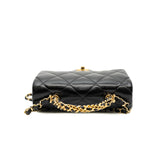 thumbnail mini cf with handle in black shiny calfskin ghw #CP82XXXX