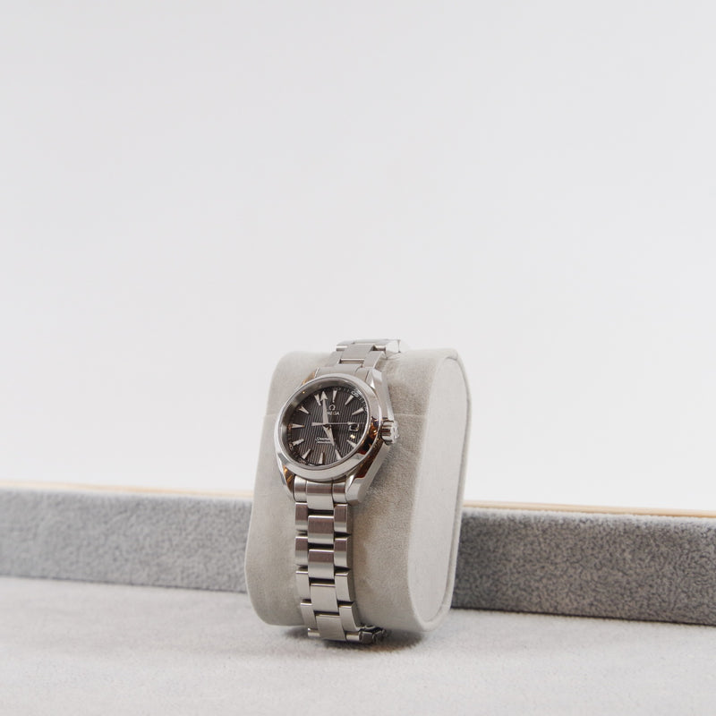 lady watch 28mm gray dial steel