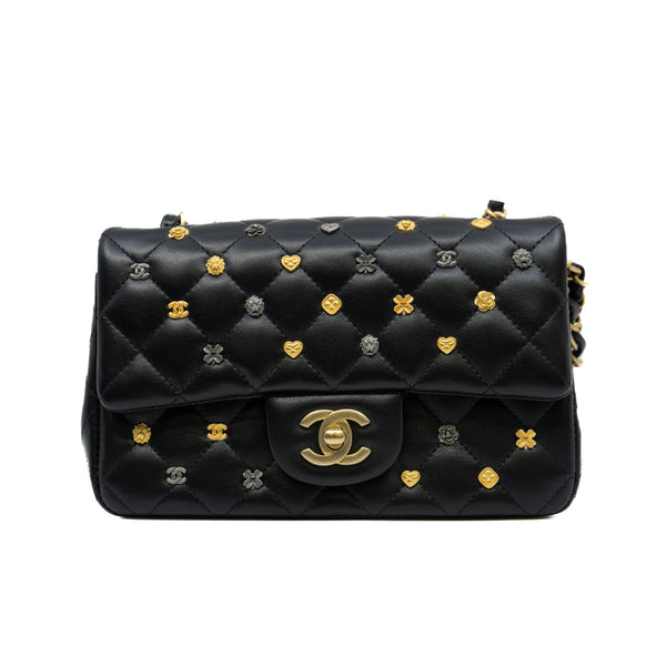 limited mini cf in lambskin black ghw seri 26