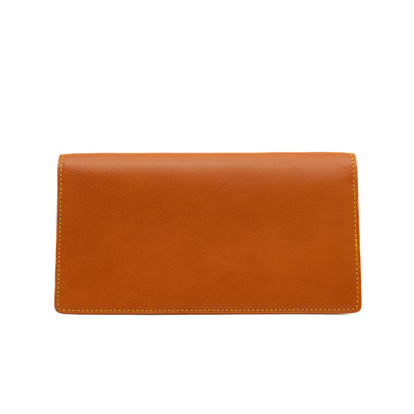 Nomade Brazza Caramel Leather Wallet - L'UXE LINK
