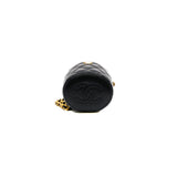 thumbnail vanity with top handle in lambskin black ghw