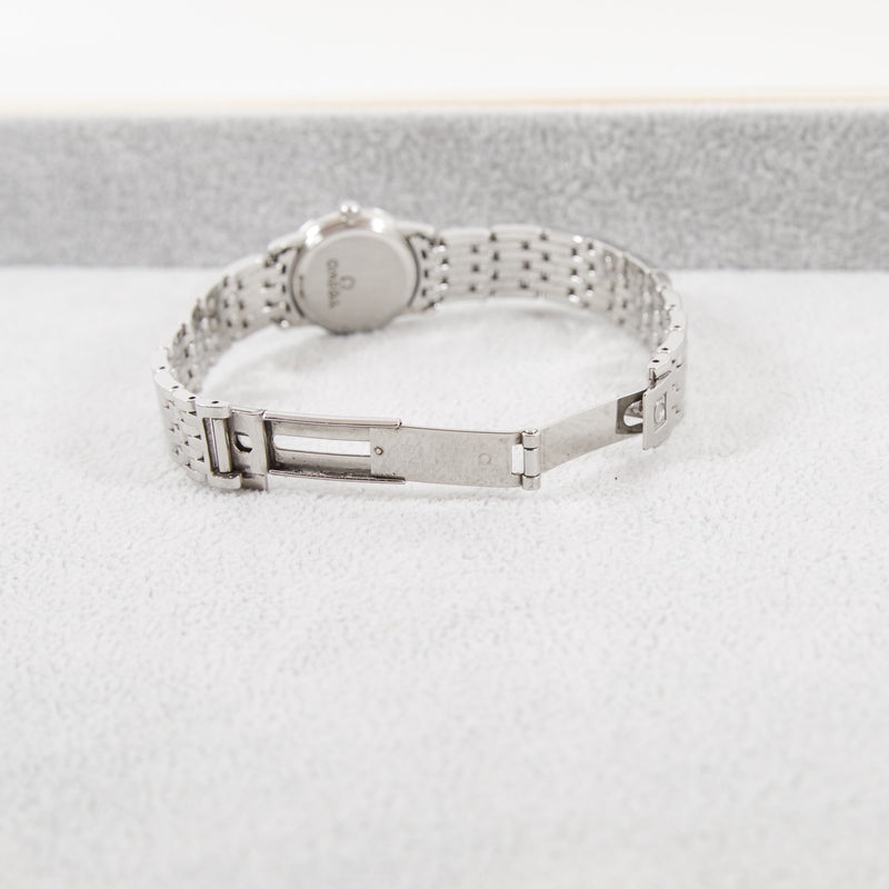 21mm white MOP diamond steel #90121805 - L'UXE LINK