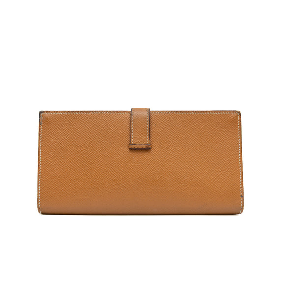 bearn long wallet in gold ghw u stamp