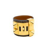 thumbnail collier de chien bracelet in lizard ghw