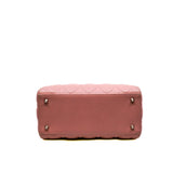 thumbnail medium lady dior in pink lambskin phw #2012