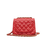 thumbnail mini square orange red lambskin seri 27 ghw